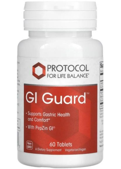 Поддержка кишечной микрофлоры GI Guard 60 таб Protocol for Life Balance (357342796)