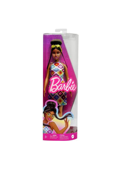 Кукла "Модница" в платье с узором в ромб (HJT07) Barbie (290841540)