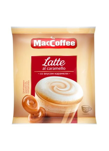 Кофейный напиток Latte al caramello с ароматом карамели 20*22 г MacCoffee (369622512)