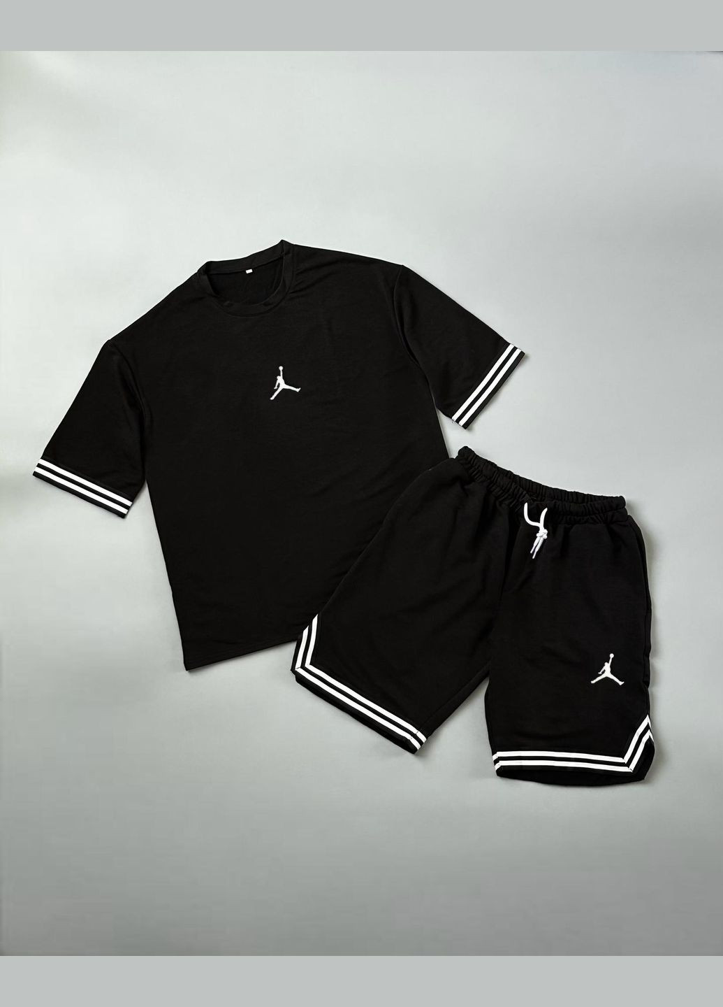 Летний мужской костюм Air Jordan черный No Brand (340272899)