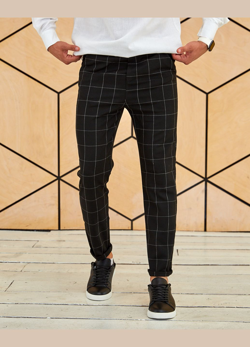 Черные повседневный, кэжуал демисезонные зауженные брюки No Brand