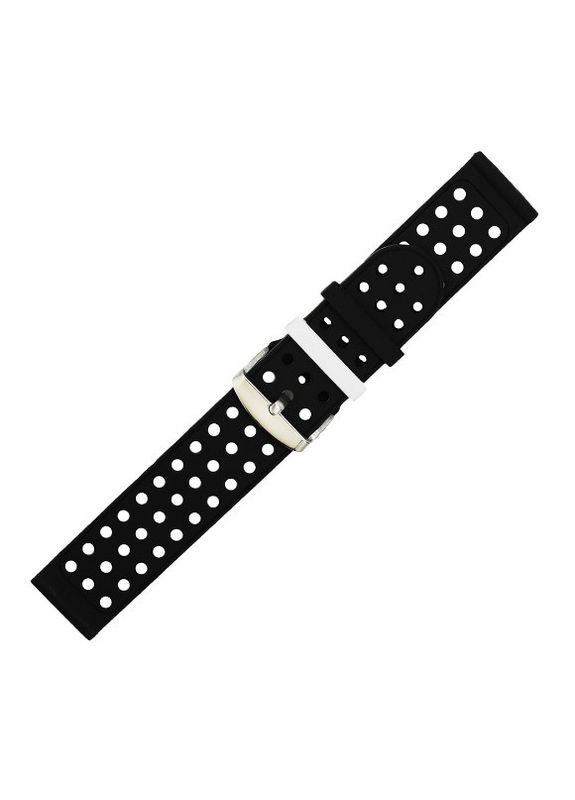 Двухсторонний ремешок с перфорацией для часов Asus ZenWatch 2 (WI501Q) Black&White Primo (266341181)