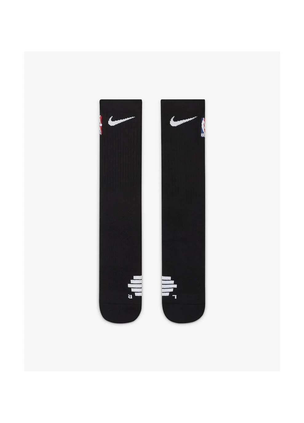 Чёрные мужские носки u nk elite crew - nba черный Nike однотонные (395619791)