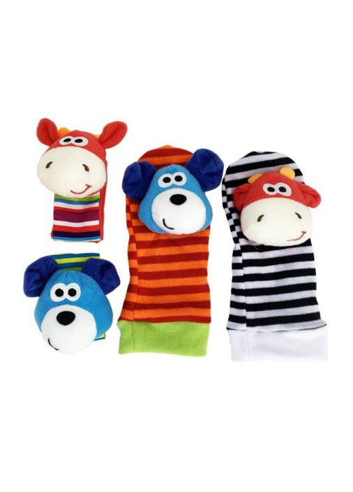 Дитячий набір: шкарпетки та браслетики "Корівка та собачка" MGZ-1207 Mega Zayka (369321307)