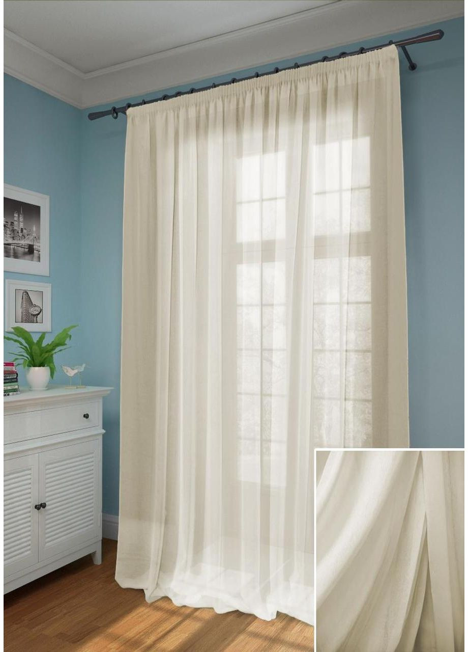 Тюль Канвас Льон Молоко 300х260 No Brand (353832218)