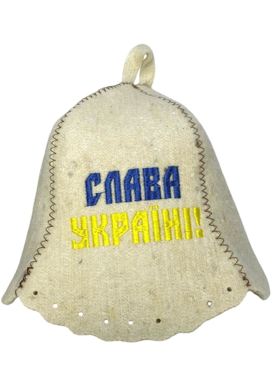 Шапка для бани и сауны из шерсти Слава Украина No Brand (371276238)