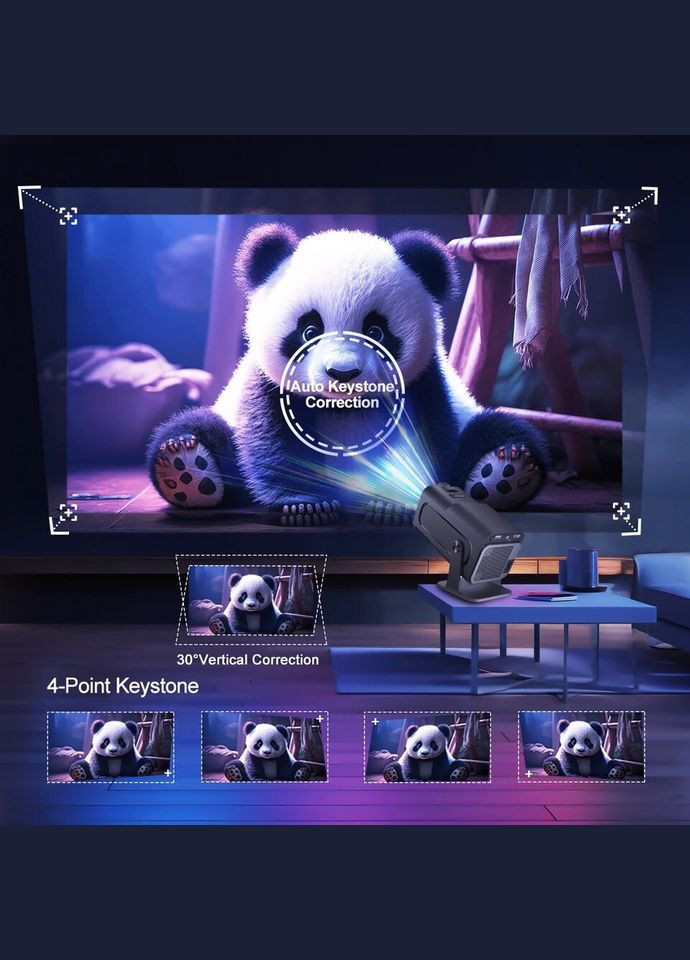 Проектор HY320 4K Native 1080P Android 11, 390ANSI Dual Wifi6 BT5.0 домашний кинотеатр. Magcubic (347608618)