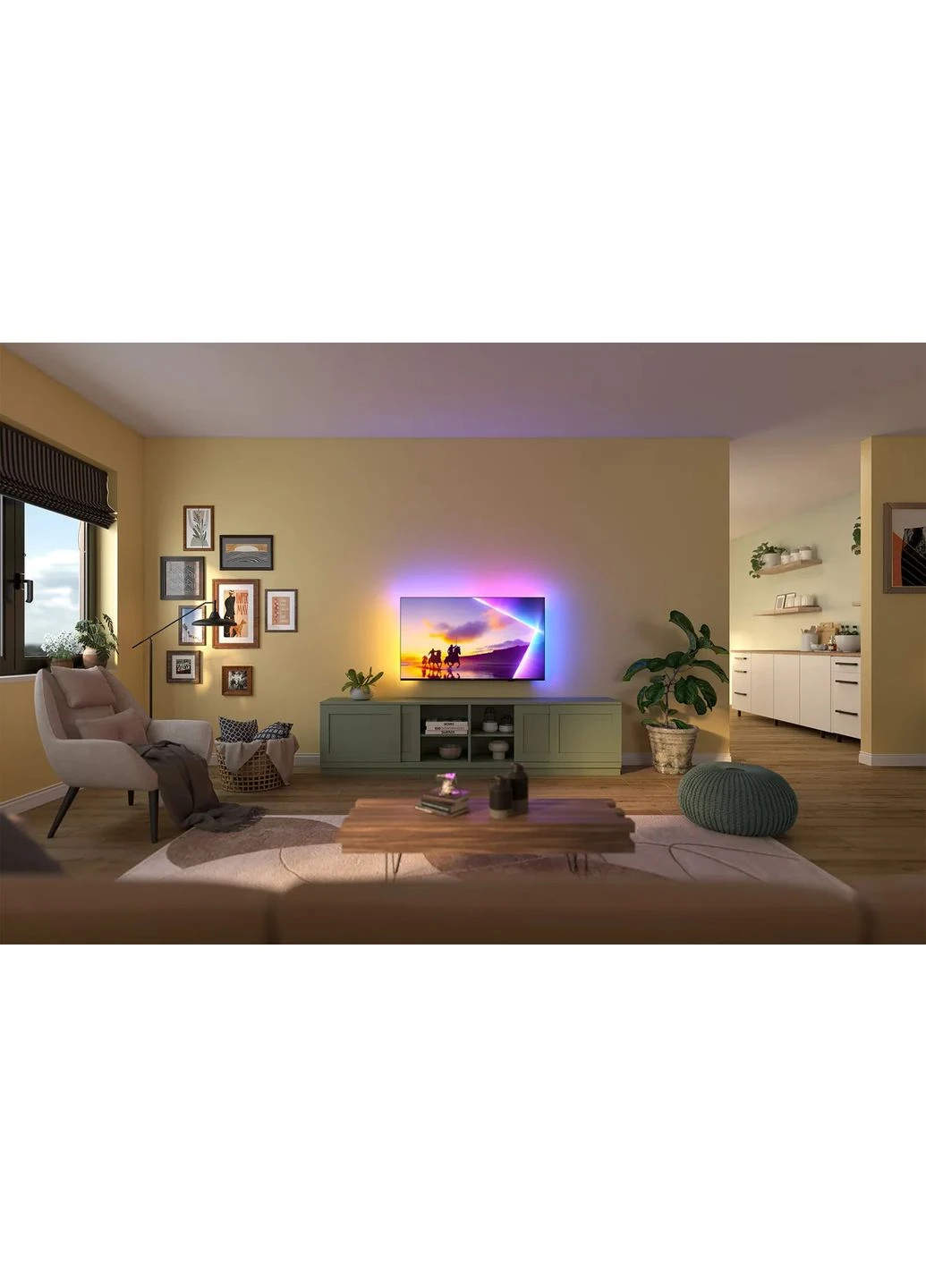 Телевизор 75" QLED 4K 60Hz Smart Titan OS Black Ambilight Philips (393477898)