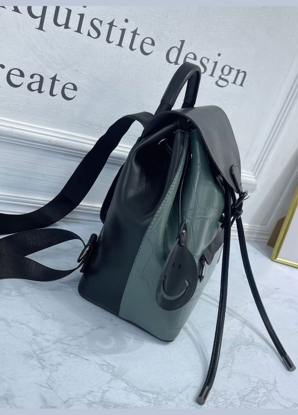 Рюкзак жіночий шкіряний, Класичний міський рюкзак з натуральної шкіри, Жіночий рюкзак 9420 Зелений 72134 OnePro (293154158)