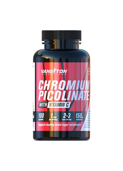 Вітаміни та мінерали Chromium Picolinate, 100 капсул Vansiton (324221744)