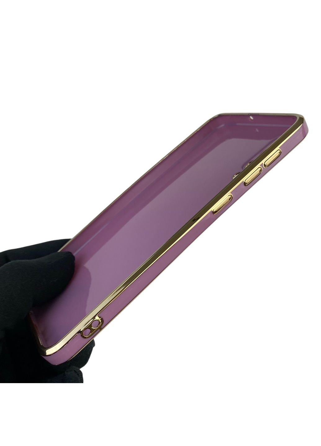 Чохол для Galaxy A30s (SM-A307F) з кільцем MagSafe із золотою окантовкою на самсунг а30с чорничний gs1 Samsung (366231910)