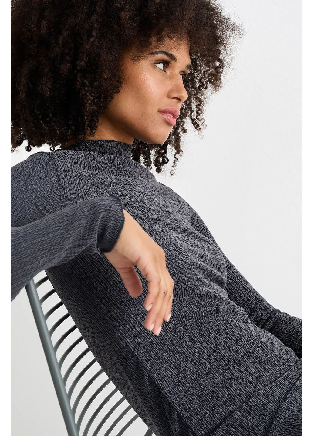 Сіра кежуал сукня у рубчик C&A однотонна