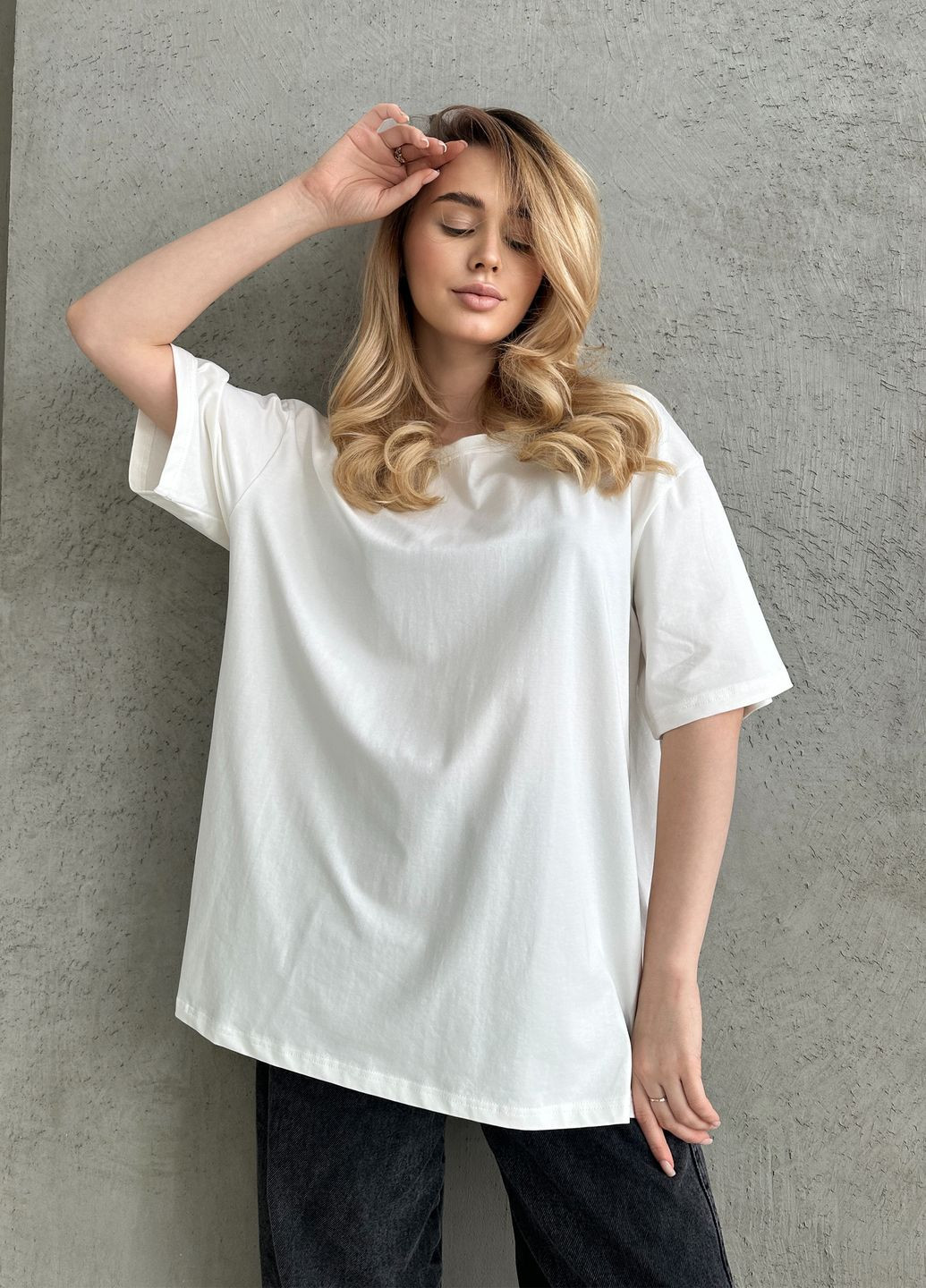 Оверсайз футболка женская No Brand - (322774325)