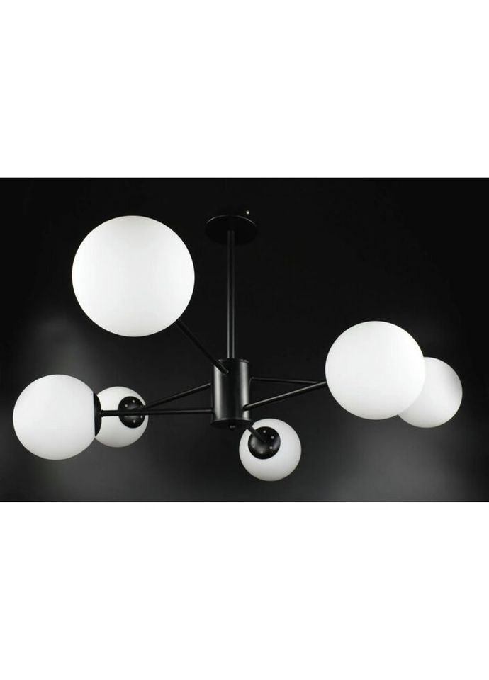 Люстра потолочная на 6 лампочек 26223 Черный 40-70х88х88 см. Sunnysky (324396115)