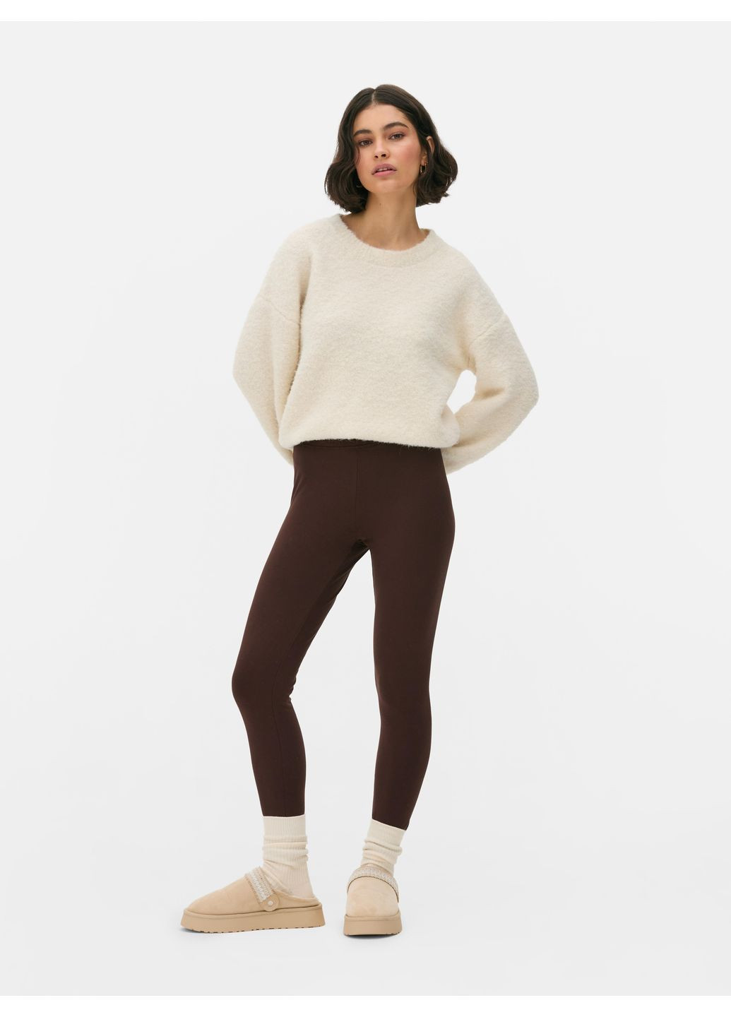 Лосины,коричневый, Primark (368151462)