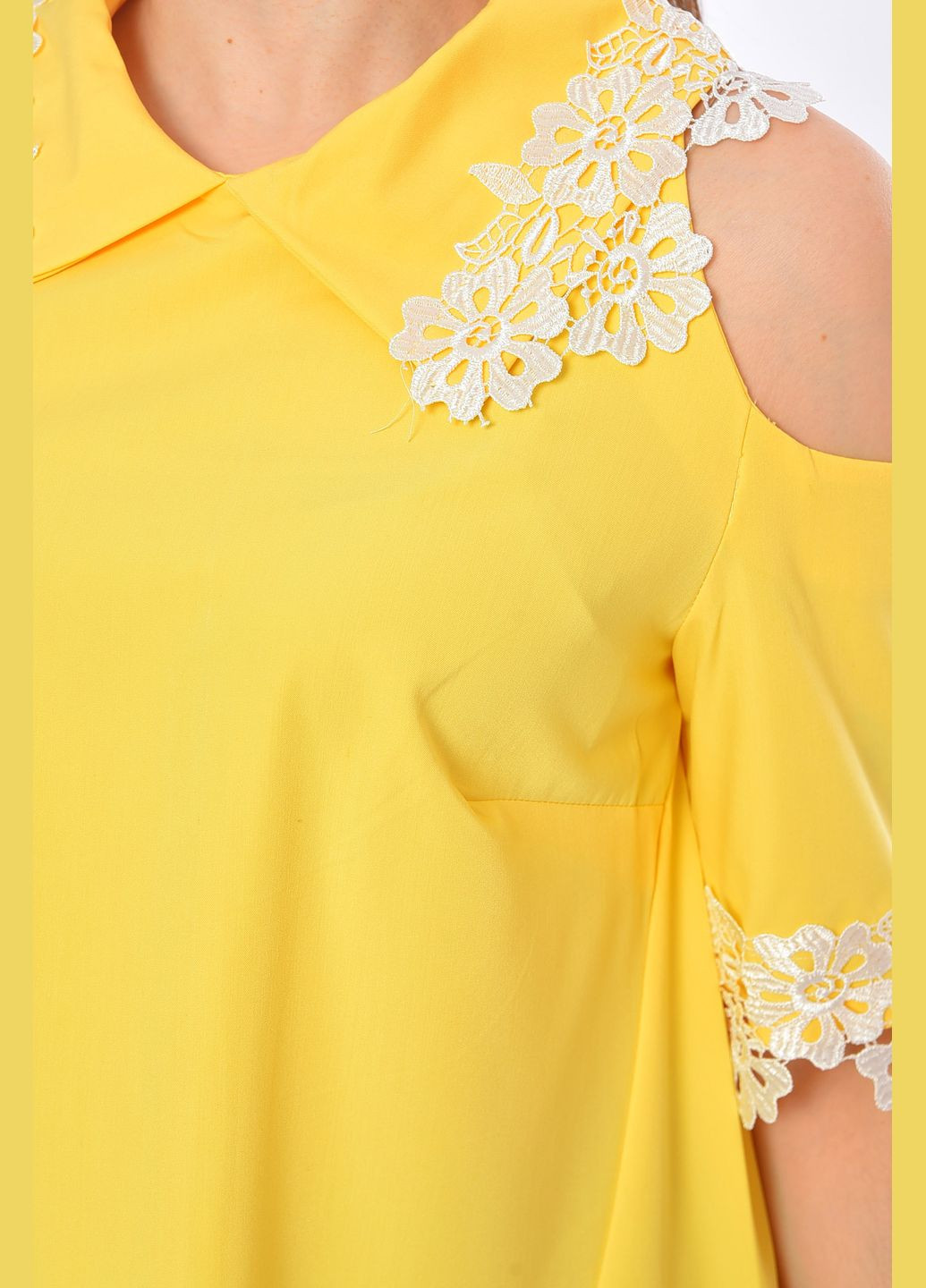 Жовтий джинсова сукня жіноча жовтого кольору силуетна Let's Shop однотонна