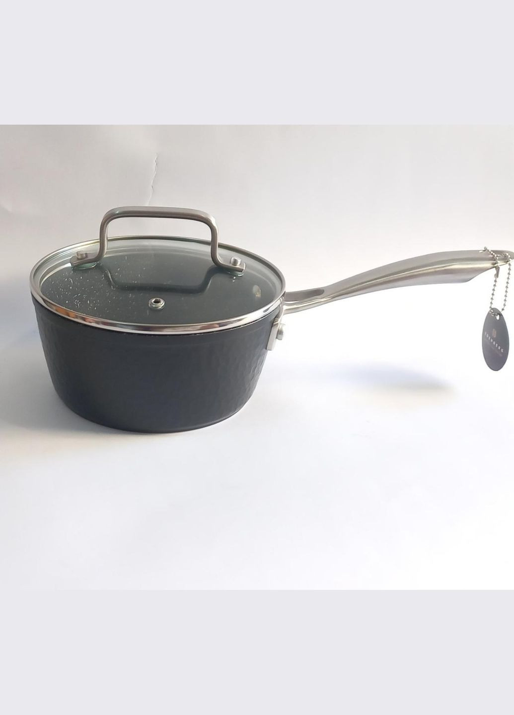 Ківш EB-3673 з кришкою алюміній карбованої мармурове покриття 1,4 л Edenberg (299842242)