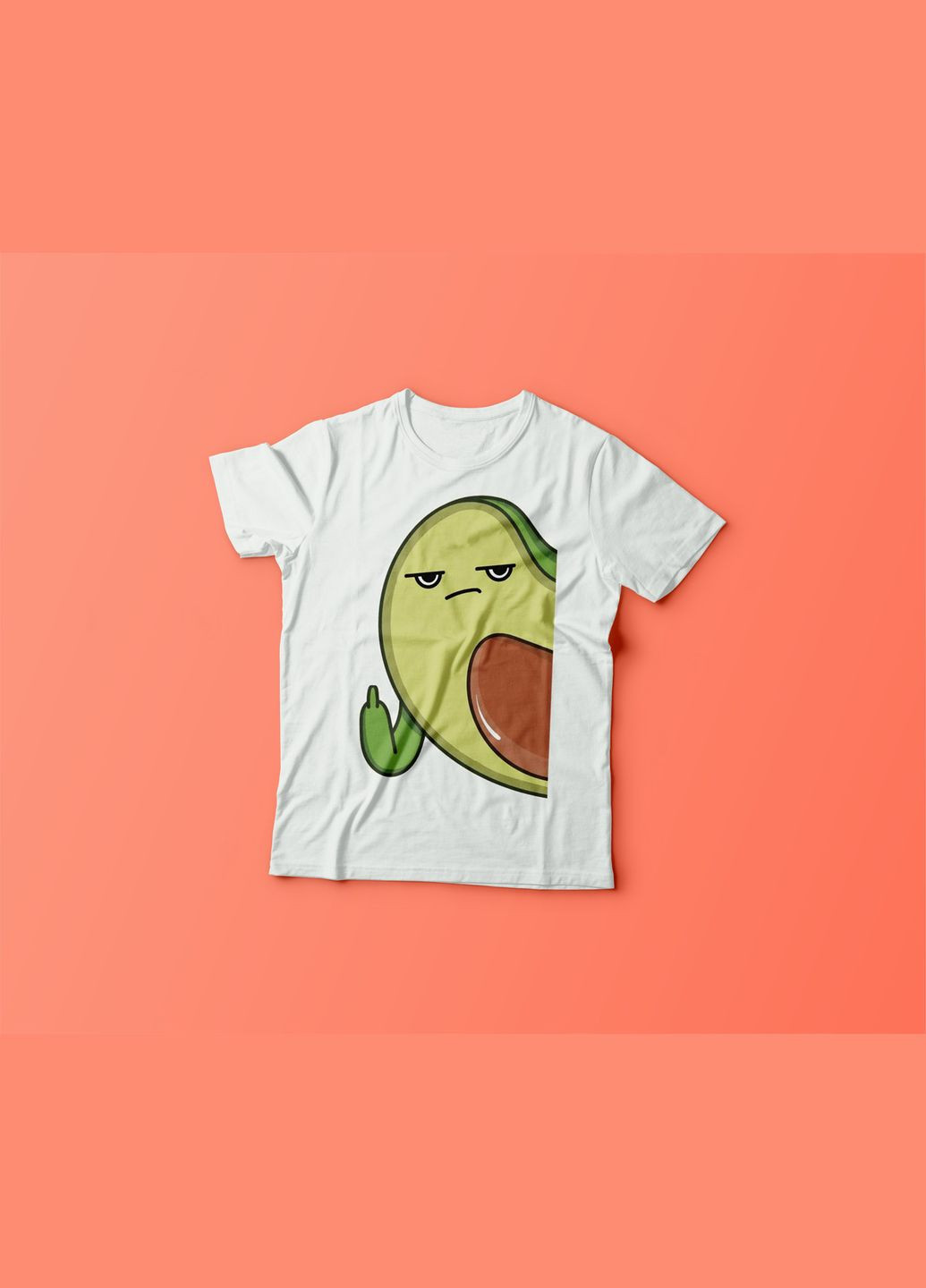 Белая демисезонная футболка youstyle avocado 0174 Gildan