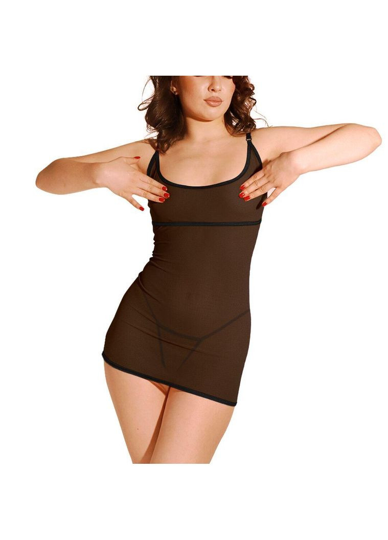 Комбинированное сексуальное платье из сетки art of sex- sharlotte черное l-2xl No Brand