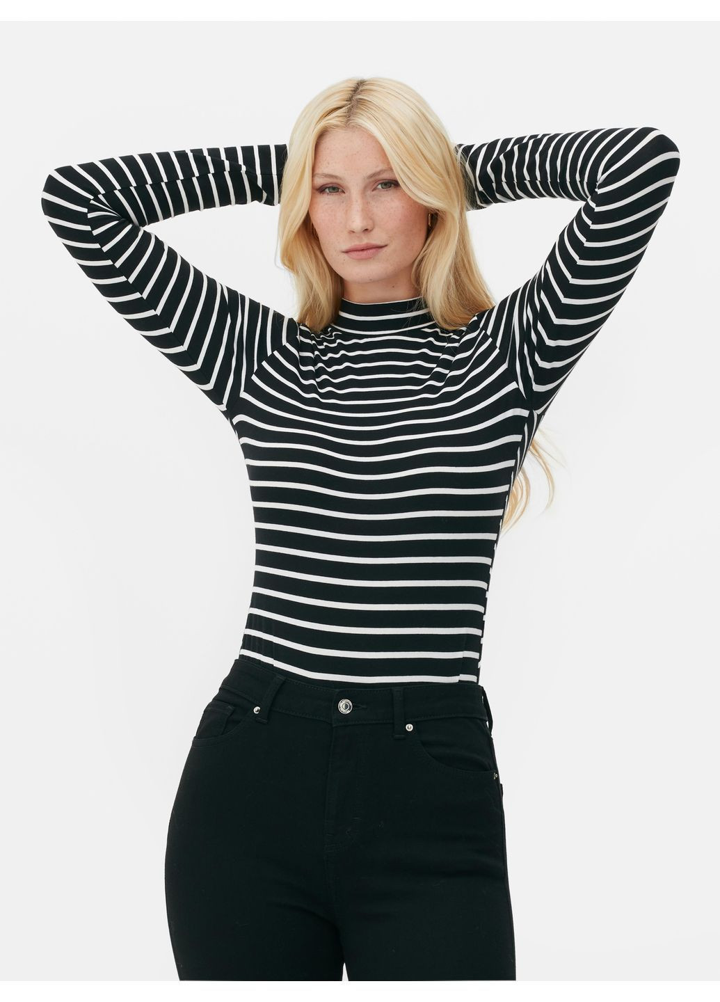 Боді,чорний-білий, Primark (364503693)