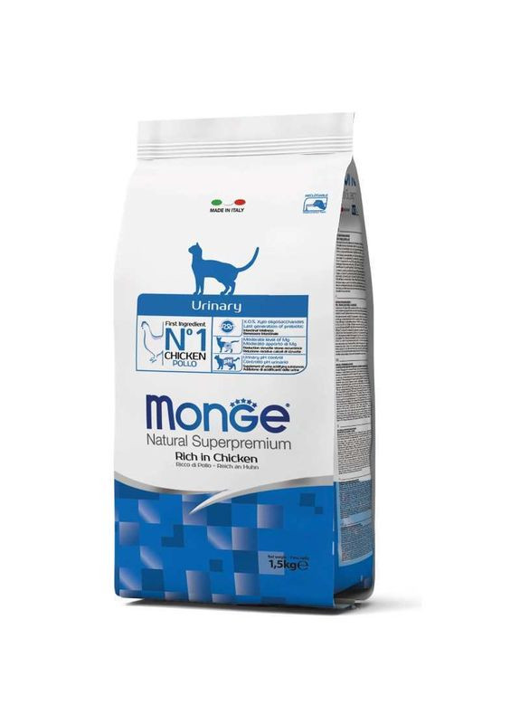 Urinary Rich in Chicken - Сухий корм з куркою для кішок, профілактика сечокам'яної хвороби 400 г (8009470011907) Monge (327071451)