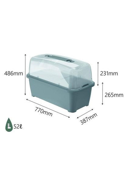Вазон Respana Planter Set 52 л сірий Prosperplast (316615327)
