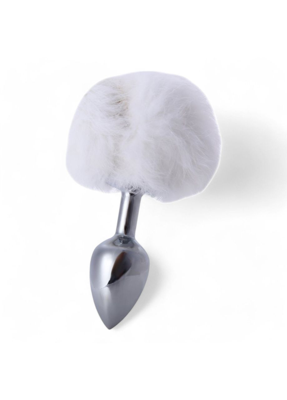 Анальна пробка заячий хвіст білого кольору металева пробка анальний хвіст Anal Plug Tailz China (317747732)
