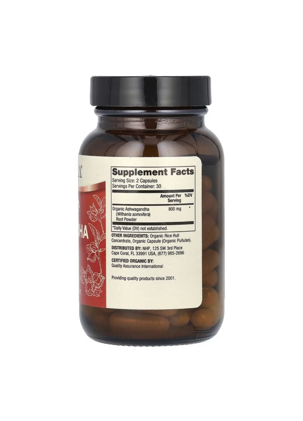 Добавка Organic Ashwagandha - 60 caps Dr. Mercola (330105566)