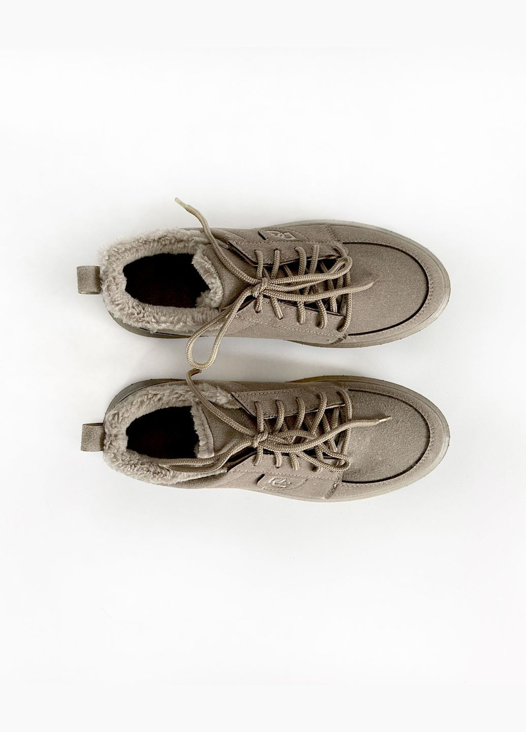 Зимние женские ботинки даги мокко Dago из искусственной замши