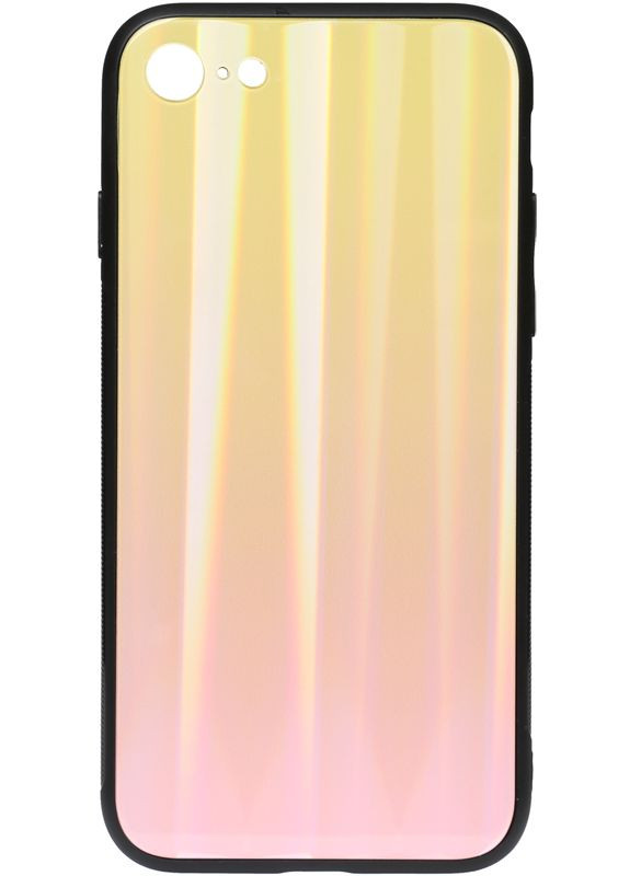 Чехол-накладка Aurora Print Glass Case Apple iPhone 6/6S Pink Toto (301472194)