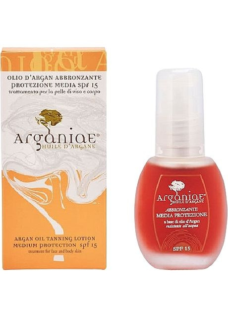 Солнцезащитное масло на основе арганового масла, SPF 15 Argan Oil Tanning Lotion SPF 15 30ml (1262824-146709) Arganiae (368658246)