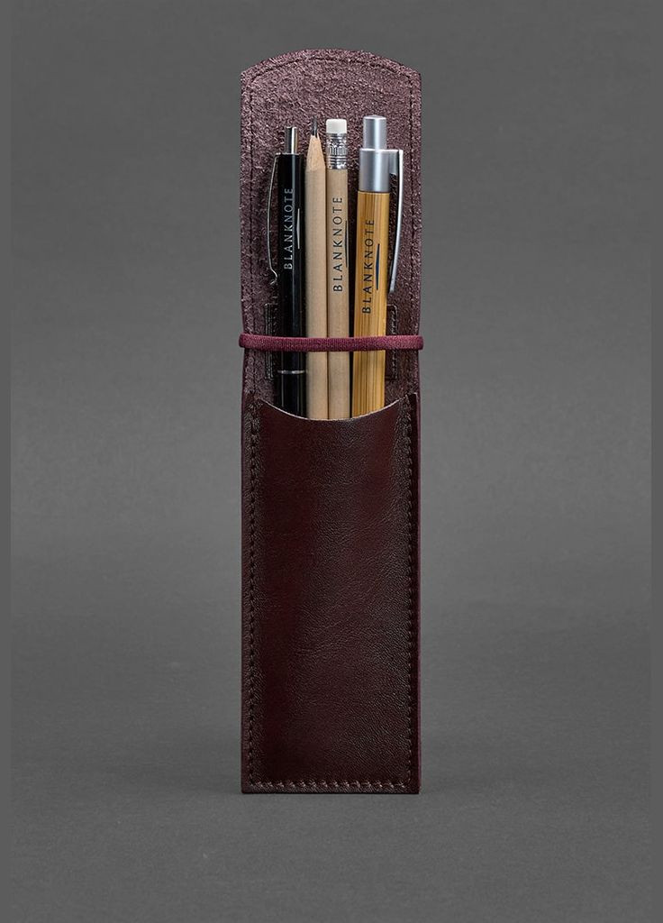 Кожаный чехол для ручек 1.0 бордовый (A-027468) BlankNote (341534888)