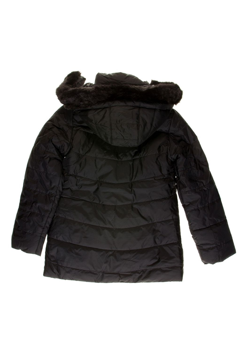 Черная демисезонная куртка куртка-пальто Ature 4159