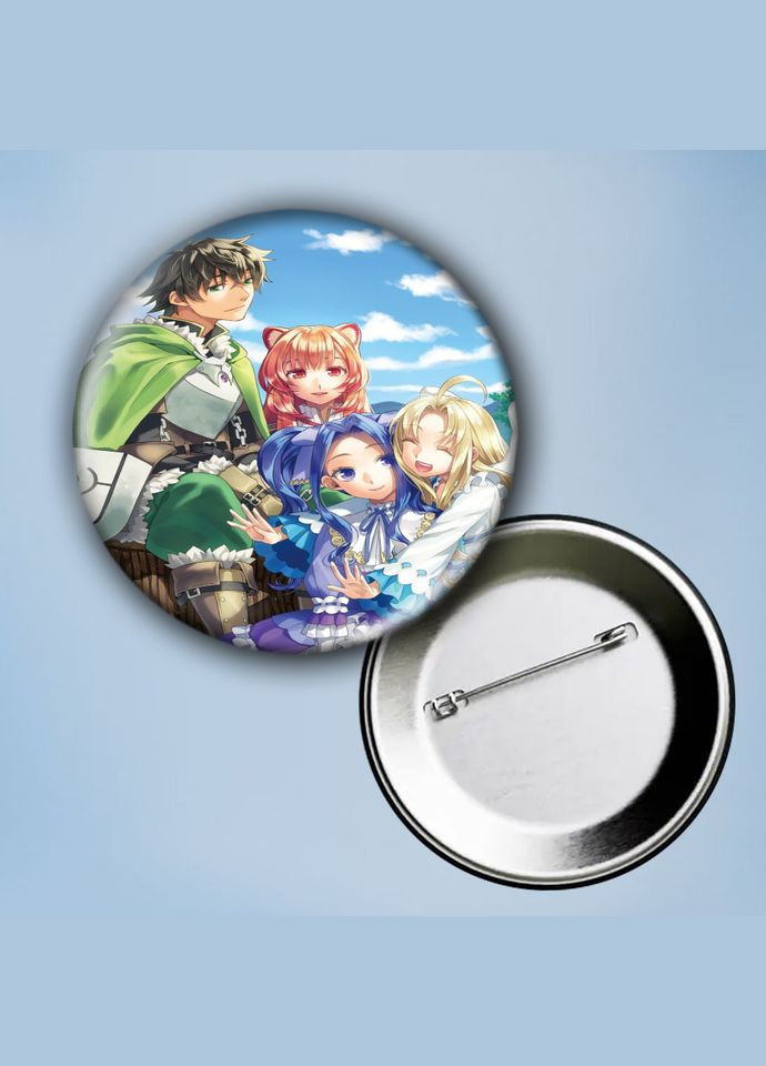 Значок на булавке Аниме Восхождение героя щита #15 металлический 56 мм No Brand (304503083)