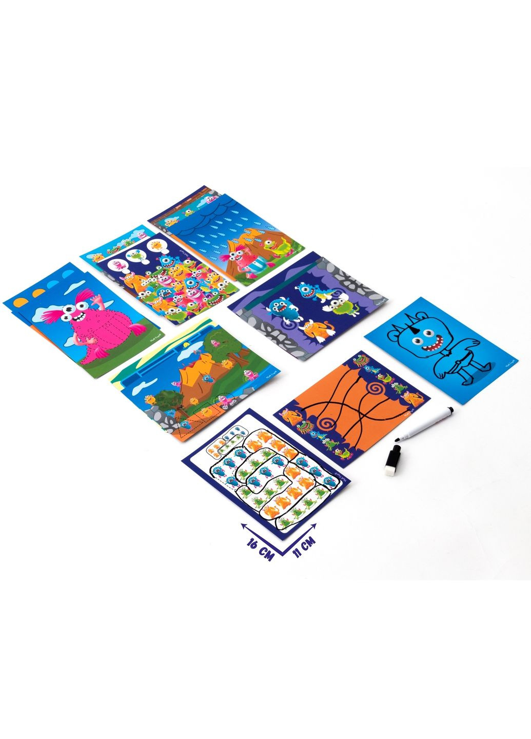 Игра с маркером Пиши и вытирай. Монстрики, укр. () Vladi toys VT5010-18 (328396747)