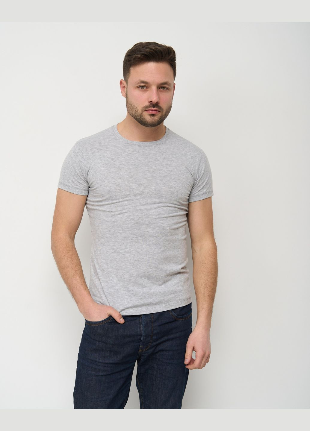 Мужская футболка с закрытым горлом Ozkan - (317405801)