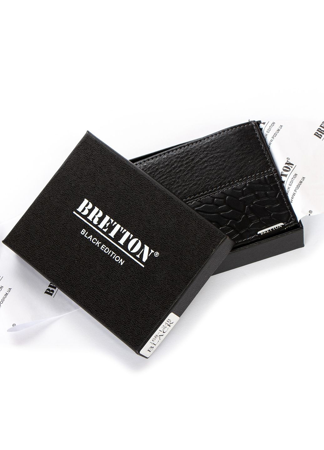 Мужской кожаный кошелек с зажимом на магните Bretton 168-l24b (280928229)