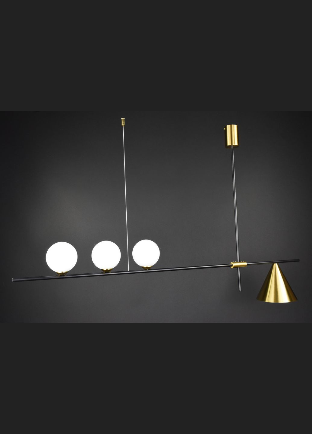 Потолочная люстра на 4 лампочки 28022 Латунь 47-77х18х122 см. Sunnysky (364498964)