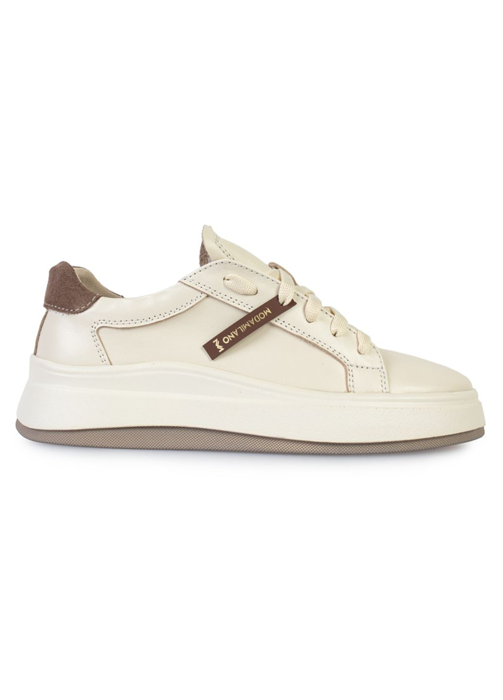 Бежевые кеды женские бренда 8200574_(2) ModaMilano