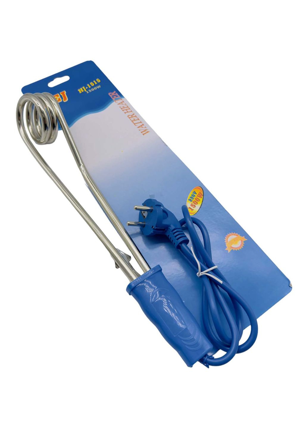 Электрический кипятильник HEJ HJ-1515 алюминиевый погружной усиленный 31 см 1.5 кВт Kitchen Master (360801555)