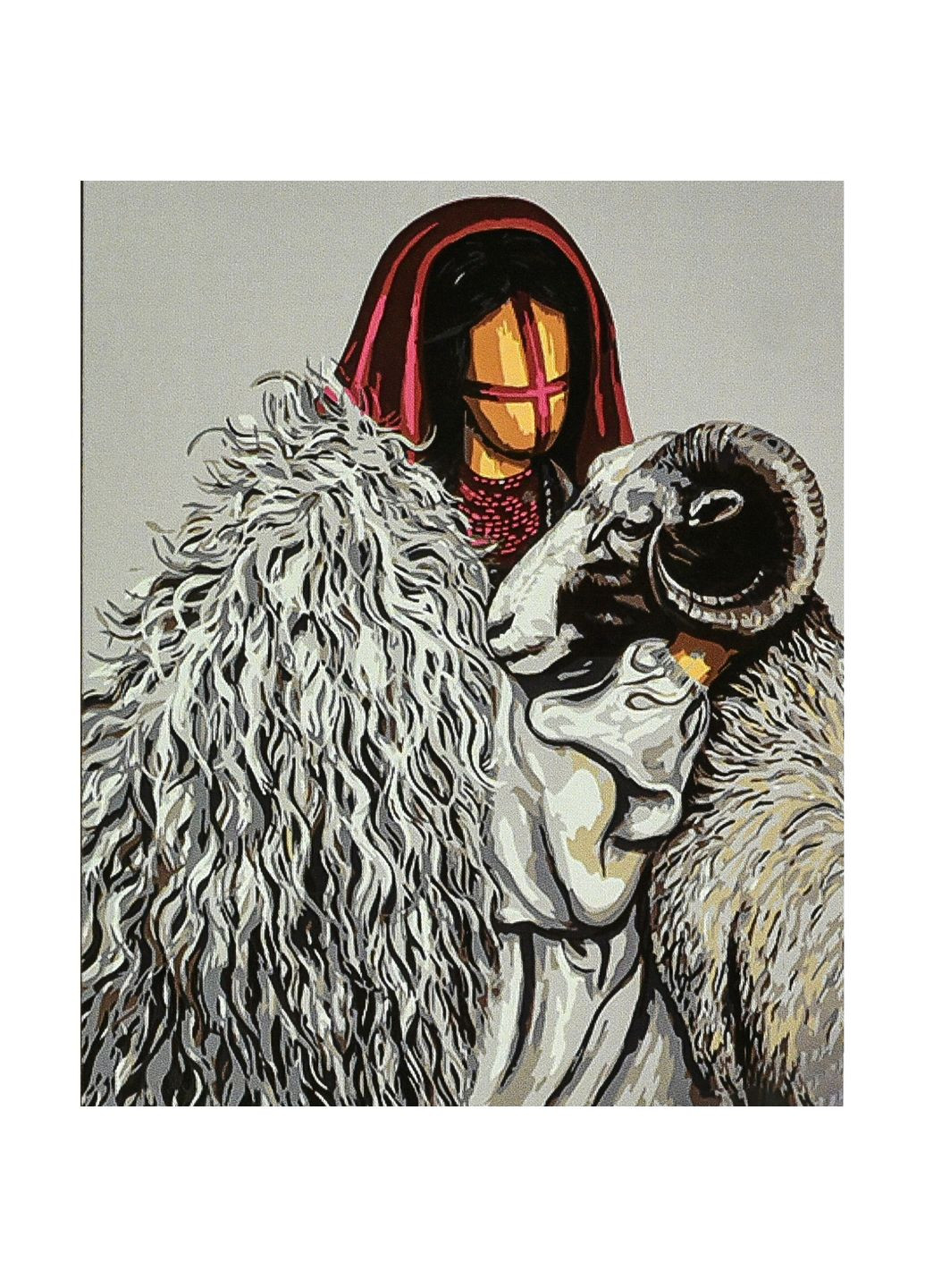 Картина по номерам Горная кровь черный фон для творчества рисунок размер см Strateg (369760034)