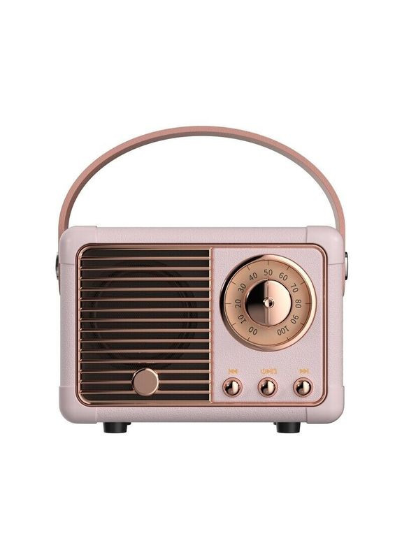 Портативна колонка Bluetooth водонепроникна в стилі ретро Pink Digital (364204045)