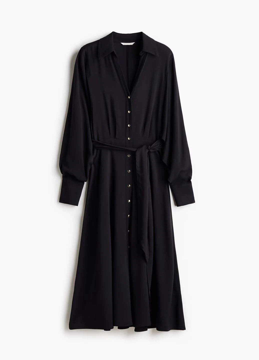 Темно-синее платье H&M однотонное