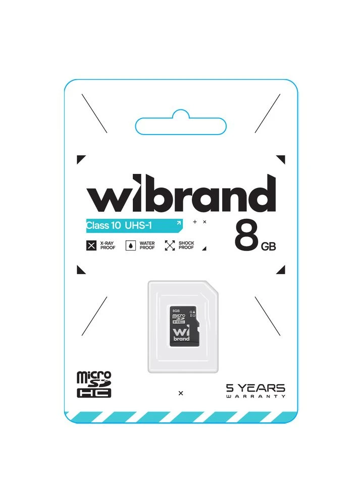Карта памяти microSDHC (UHS-1) 8Gb class 10 Wibrand (391226616)
