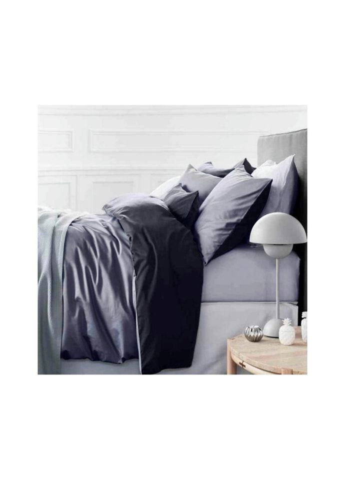 Постільна білизна King Size Сатин Premium 0251+0240 Smoke 220х240 (2200001169685) Mirson (280802169)