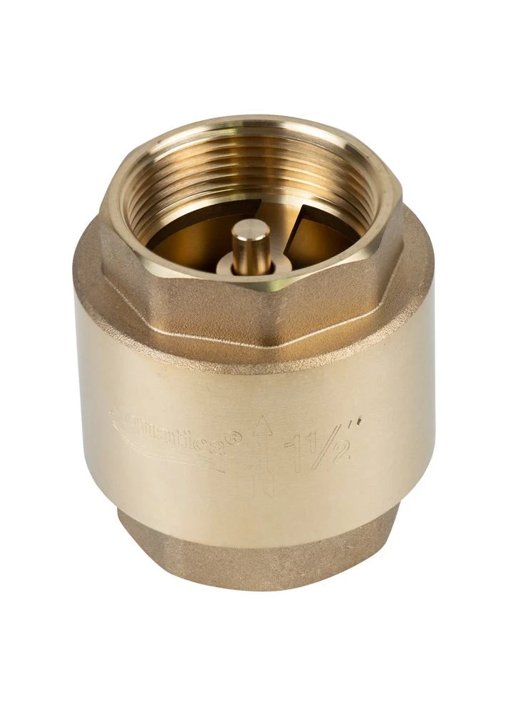 Клапан зворотний F1 1/2"×F1 1/2" (латунь) euro 640г (779658) AQUATICA (399955380)