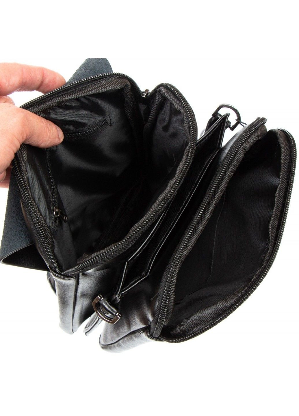 Мужская сумка через плечо из кожзама 524-2 black Dr. Bond (291682862)