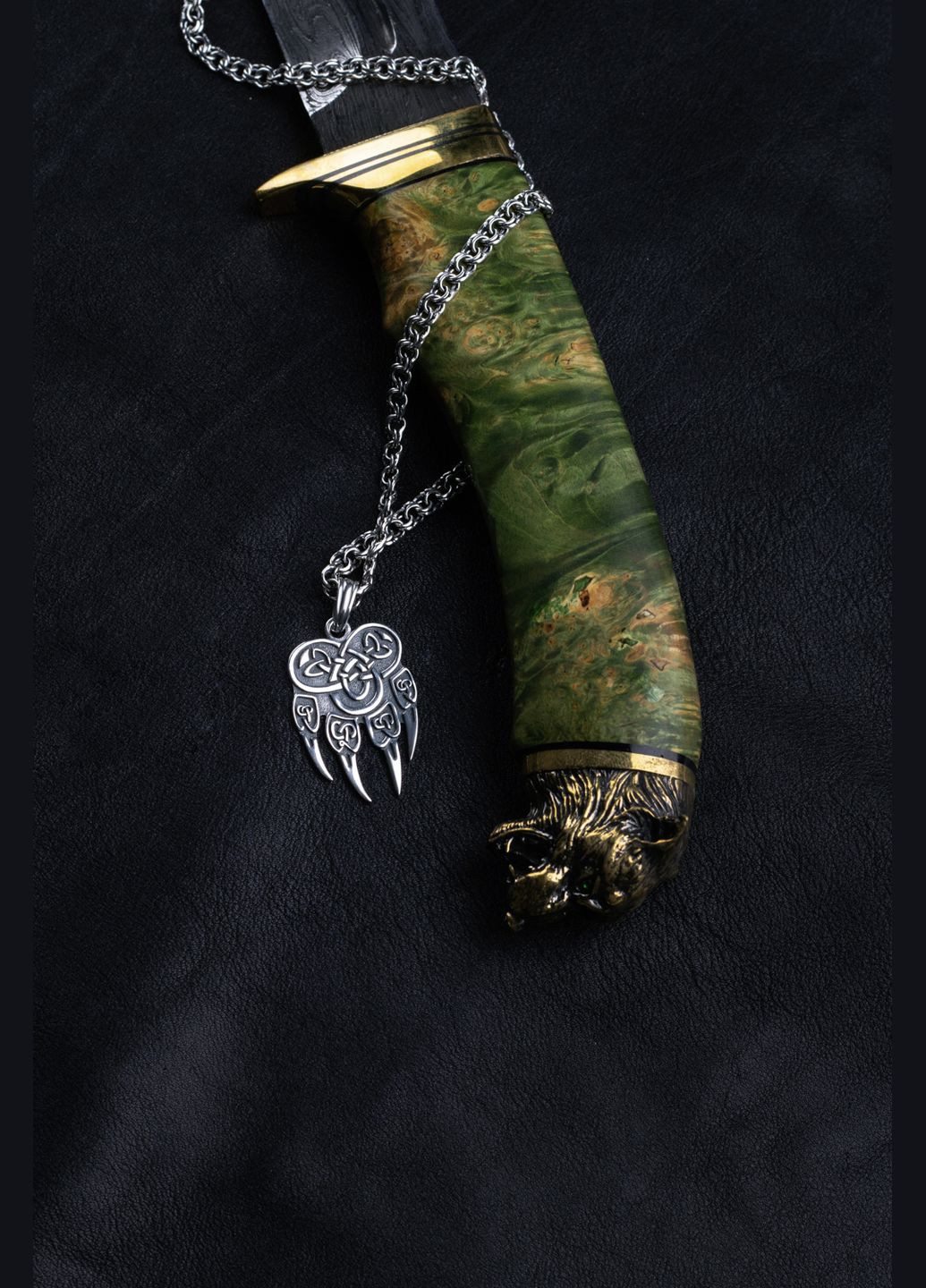 Срібний кулон Вовча лапа (7286) IRIJ (331016940)