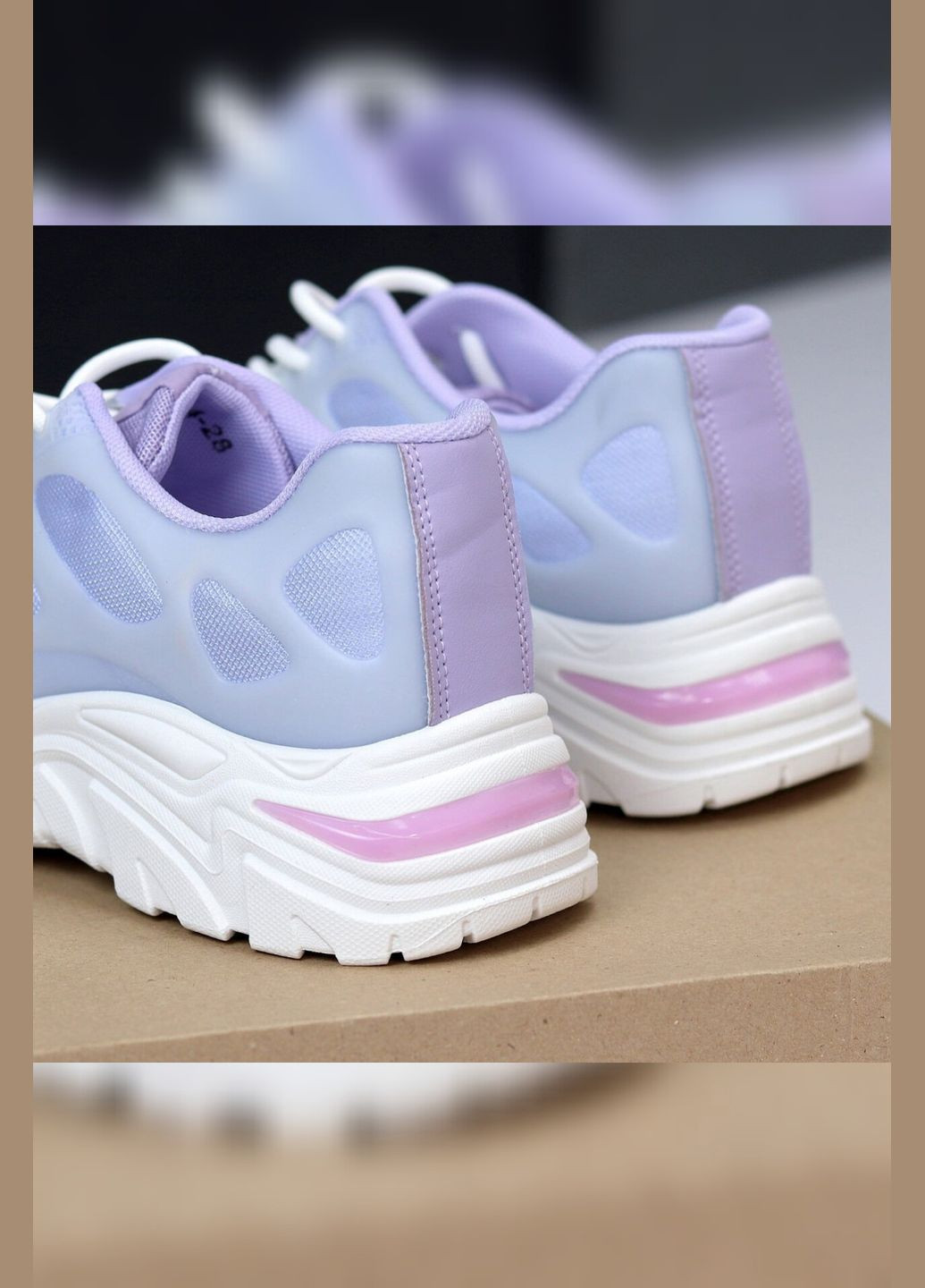 Бузкові літні кросівки фіолетові жіночі кроси бузкові спортивні літні омбре Viki кросівки