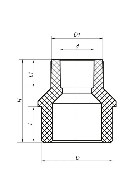 Муфта редукційна Нb 25x20 PPR K0056.PRO (KP0066) KOER (321184682)
